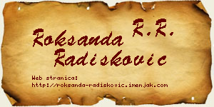 Roksanda Radišković vizit kartica
